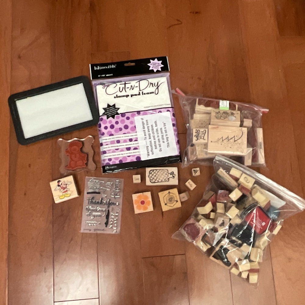 Huge 4.5 Pounds Scrapbooking Lot Alphabet Christmas Stampers Crafting Hobby